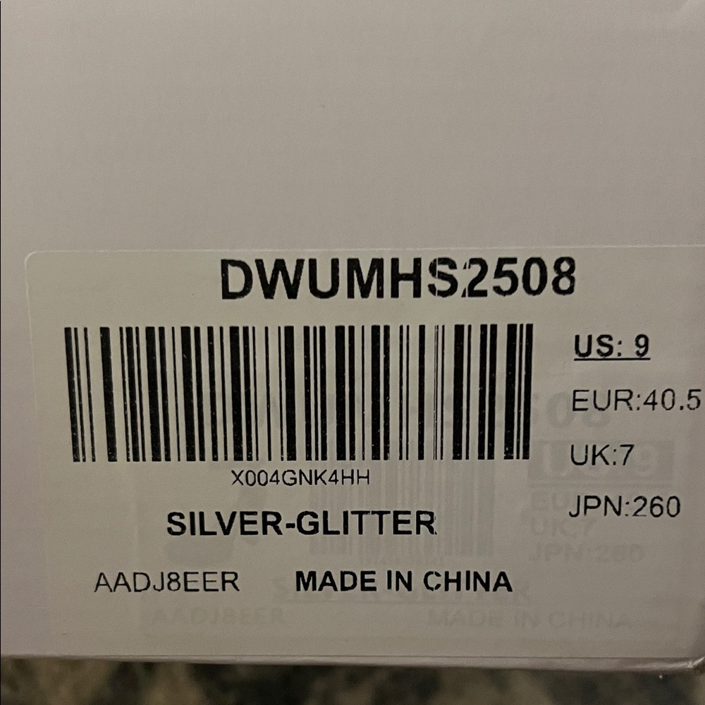 Dream Pairs Sparkling Silver Heels